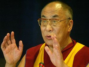 Dalajlama při návštěvě České republiky