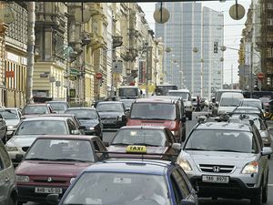 Zcpa na magistrle v Praze.
