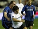 Také Fernando Morientes z Valencie se těžko prosazoval proti obraně Brugg.
