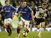 Fotbalisté Portsmouthu v utkání proti Fulhamu