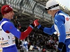 Luk� Bauer (vlevo) a Francouz Maurice Manificat.