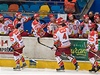 Hokejisté Hradce Králové by se takto mohli radovat z branky i v KHL.