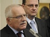 Premiér Petr Nečas naslouchá prezidentu Václavu Klausovi | na serveru Lidovky.cz | aktuální zprávy Premiér Petr Nečas naslouchá prezidentu Václavu Klausovi | na serveru Lidovky.cz | aktuální zprávy