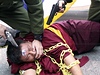 Protesty v Tibetu - ilustra�n� foto.