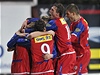 Radost fotbalistů druholigové Zbrojovky Brno