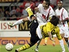 Z�pas Evropsk� ligy mezi Celticem Glasgow a Sionem, kter� byl ze sout�e vy�azen. 