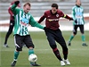 Přípravný fotbalový zápas Sparta - Bohemians Praha 17. ledna v Praze. Mario Holek (vpravo) ze Sparty a Ondřej Szabó z Bohemians Praha