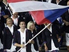 Zahájení olympiády (�eská výprava s vlajkono�em Petrem Koukalem) | na serveru Lidovky.cz | aktu�ln� zpr�vy