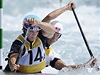 Kanoista Stanislav Ježek (vpravo) a kajakář Vavřinec Hradilek v olympijském závodě vodního slalomu vodního slalomu C2