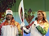 Reklama před OH? Soči měli biatlonisté plné zuby | Lidovky.cz - Olympiáda Ilja Averbuch a Taťjana Navková představili motiv pro olympijskou pochodeň do Soči 2014