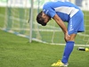 Smutný fotbalista Baníku Ostrava Milan Baroš