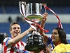 Real přišel o další trofej. Ve finále poháru prohrál s Atlétikem | Lidovky.cz - Fotbal - zahraniční soutěže Radost fotbalisty Atlétika Madrid Radamela Falcaa (vpravo)