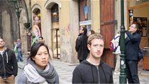 Mark Zuckerberg v Praze