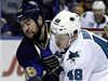 TIME OUT LN: Zranění Hertla a Samkové a jejich ostře sledovaná kolena | Lidovky.cz - Názory Čeští hokejisté Roman Polák ze St. Louis Blues (vlevo) a Tomáš Hertl ze San Jose